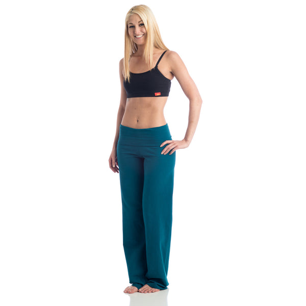 Wisdom Fold Over Yoga Pants - Charcoal LONG – Beckons Inspired Clothing