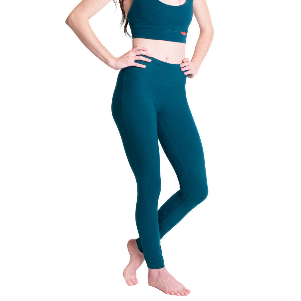 Thick & Stretchy Leggings Organic Cotton High Waist Designer Urban Yoga  Pants Active or Lounge Wear OFFRANDES 