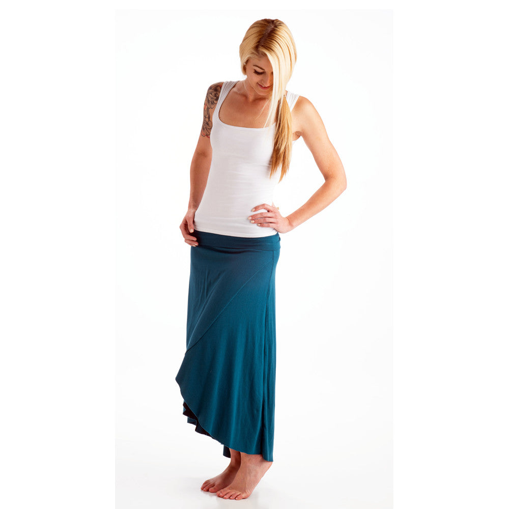 Grace Bamboo Asymetrical Skirt - Teal – Beckons Inspired Clothing